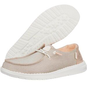 HEYDUDE Women’s Wendy Metallic Sparkle Slip-On Shoes